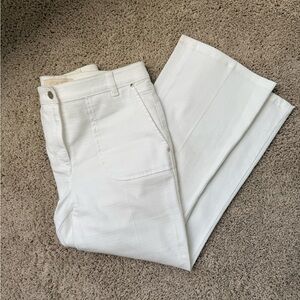 Etcetera Women's White Straight Leg Pant